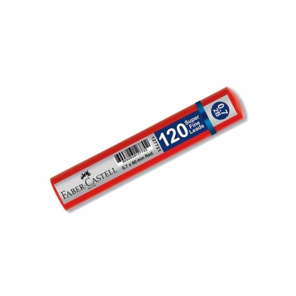 Faber Castell Min Uç Grip 0.7 Mm 2B 60 Mm 120’Li Kırmızı Tüp