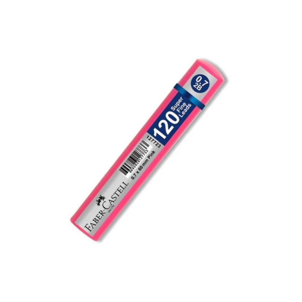 Faber Min 0.7 2B 60mm, 120’li Pembe Tüp 