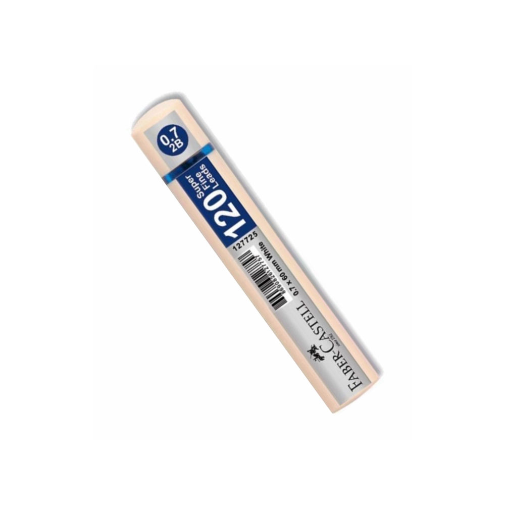 Faber Uç Min 0.7 2B 60mm, 120’li Açık Mavi Tüp 