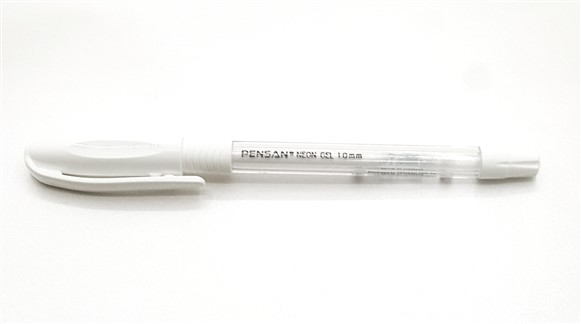 Pensan Neon Gel Kalem 1 Mm Beyaz