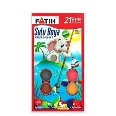 Fatih Jumbo Sulu Boya 21 Renk King Size K-21 Fa00907Ysb21Rks