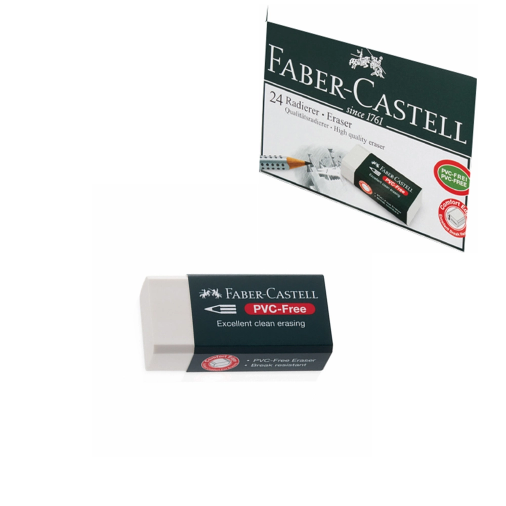 Faber Castell 7085/24 Beyaz Silgi Orta Boy 1 Adet