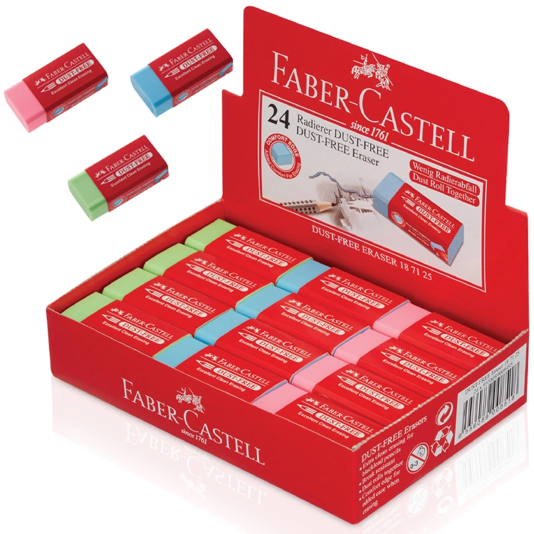 Faber Castell Silgi Dust-Free Orta Boy Renkli 
