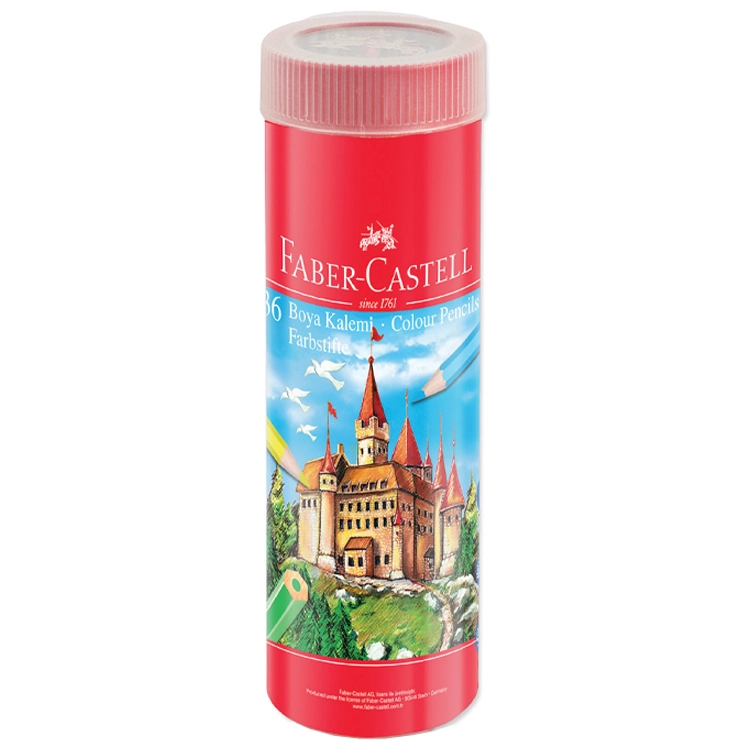 Faber Castell Kuru Boya Kalemi Metal Tüp 36’Lı Tam Boy