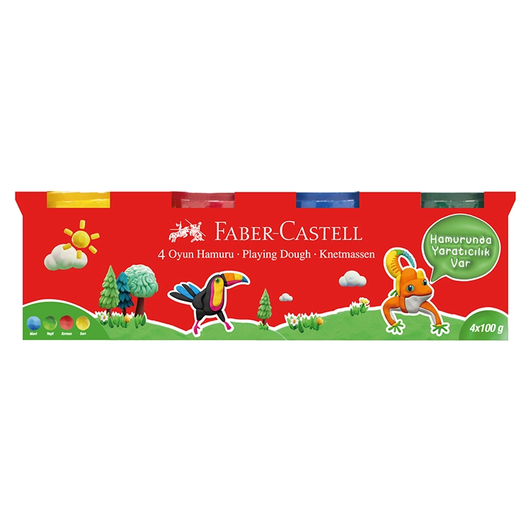 Faber Castell Oyun Hamuru 4x100 Klasik 4 Renk 5170000041000