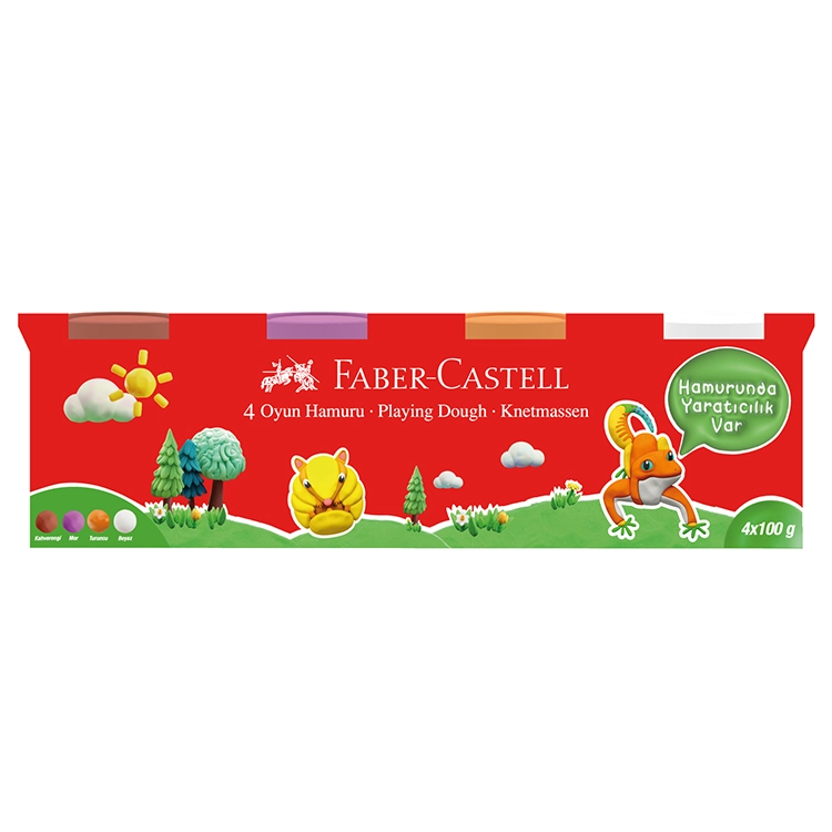 Faber Castell Oyun Hamuru 4x100 Klasik 4 Renk 2 5170000042