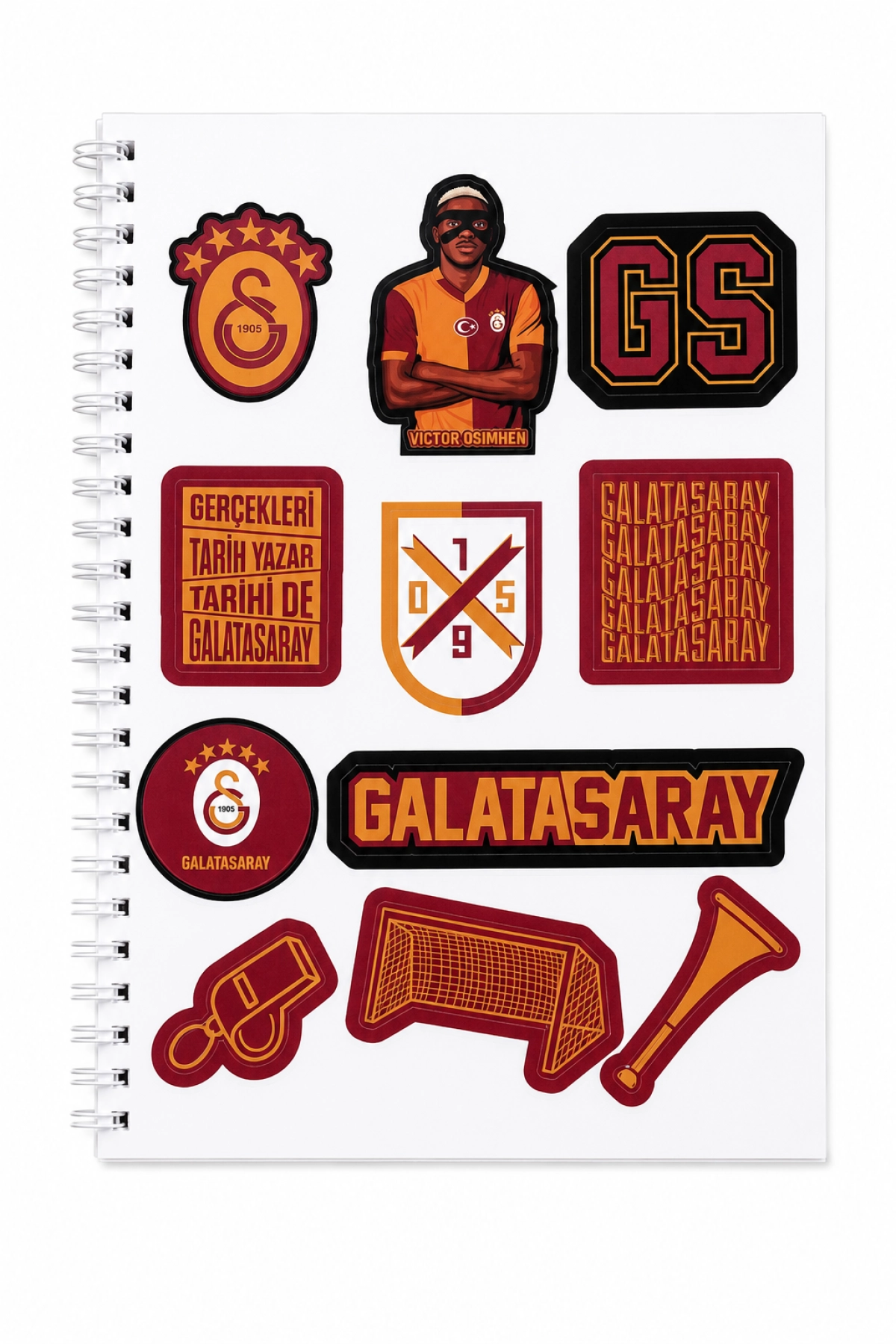 Galatasaray Lisanslı Icardi ve Osimhen Baskılı Sticker Kitabı