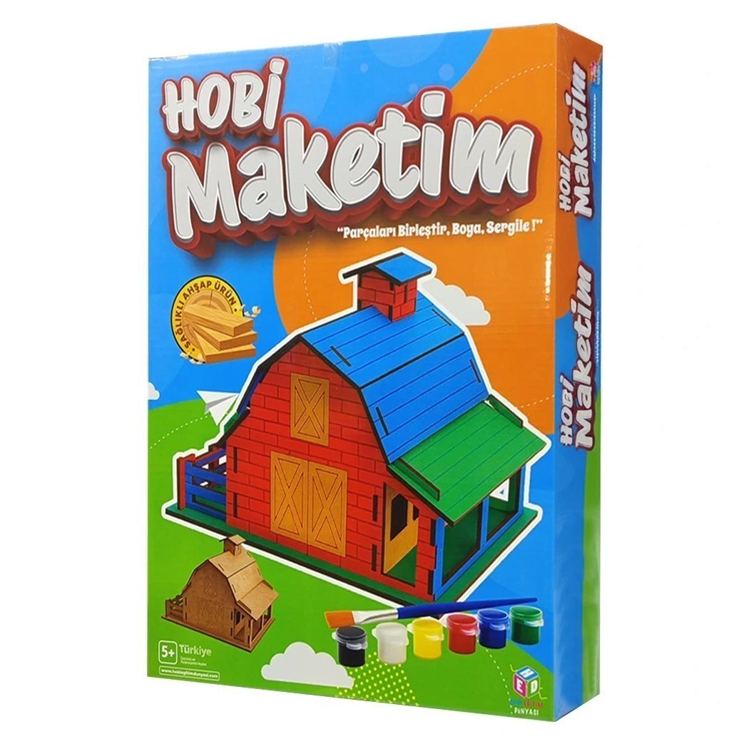 Hobi Hedmak06 Ahşap Ev Boyama Seti