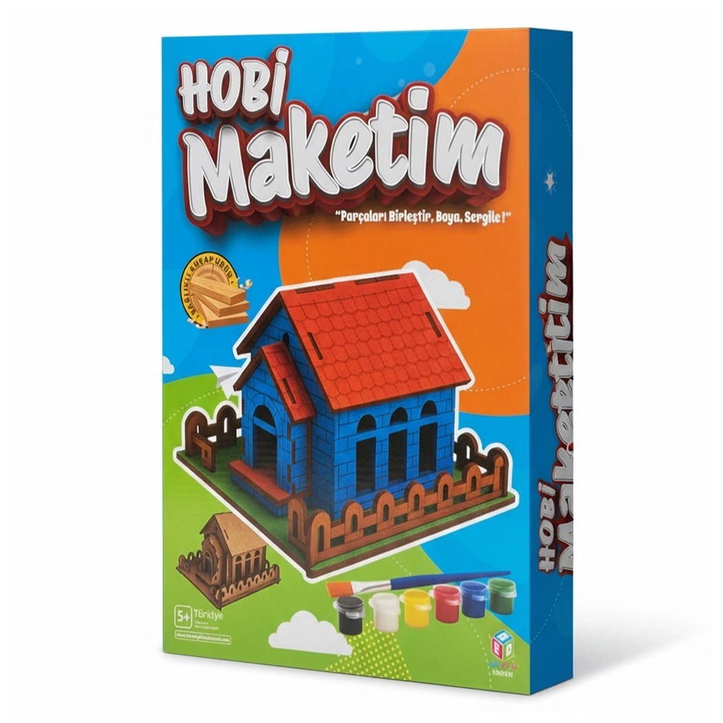 Hobi Hedmak08 Ahşap Ev Boyama Seti