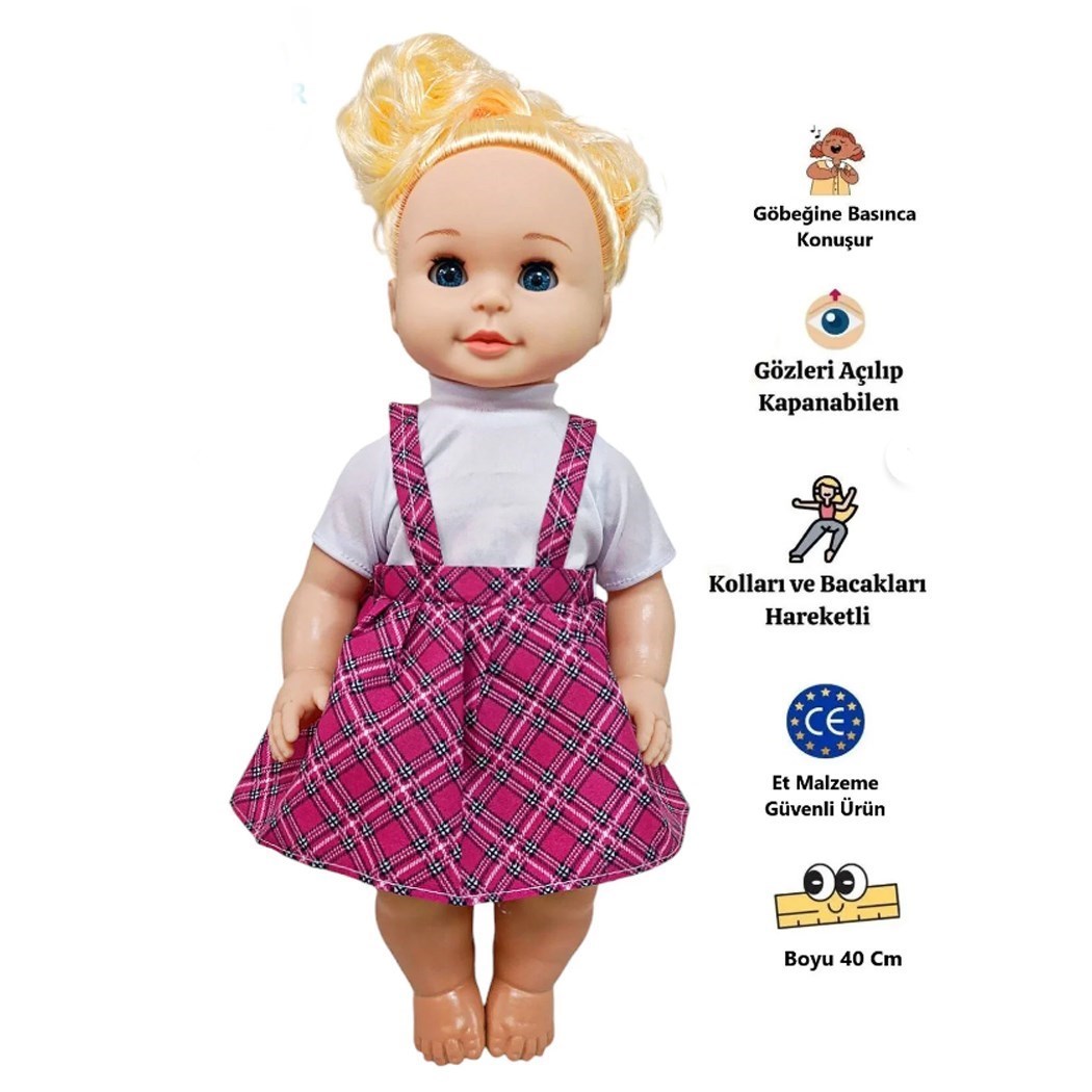 Kutulu 8572 Cansu bebek 44cm Sesli