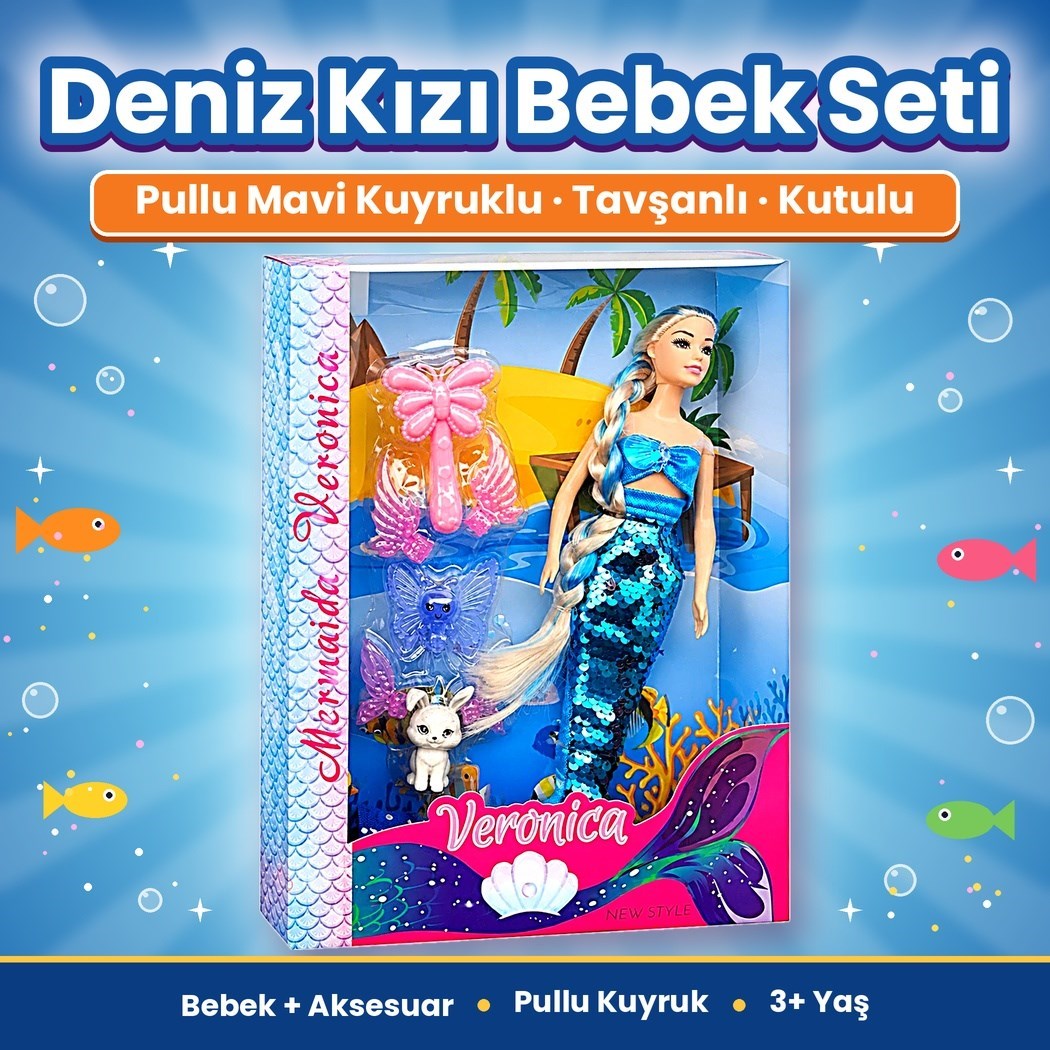 Kutulu 931 Veronica Aksesuarlı Deniz Kızı