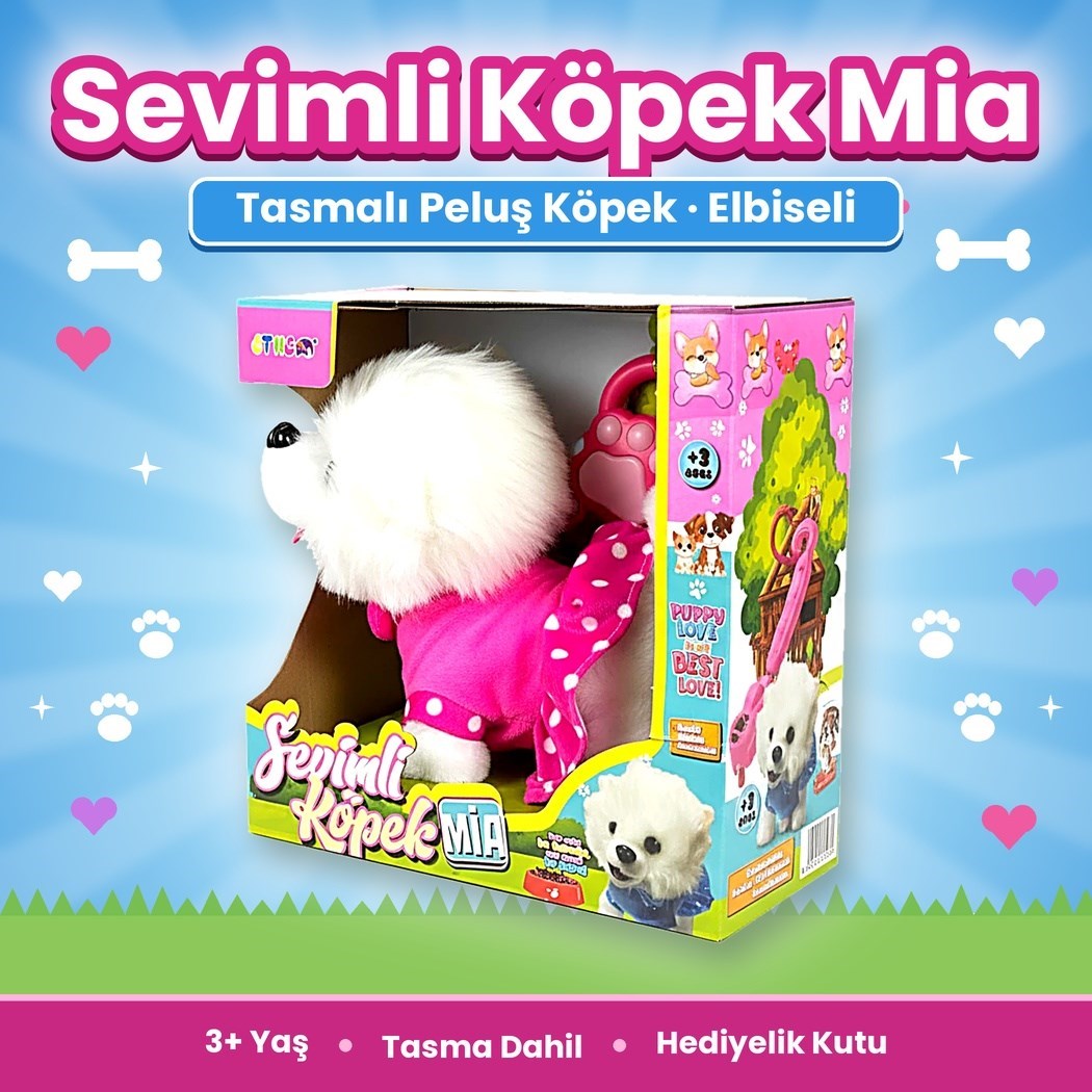 Tasmalı DOG-001 Sesli Sevimli Mia Kedi Kumandalı