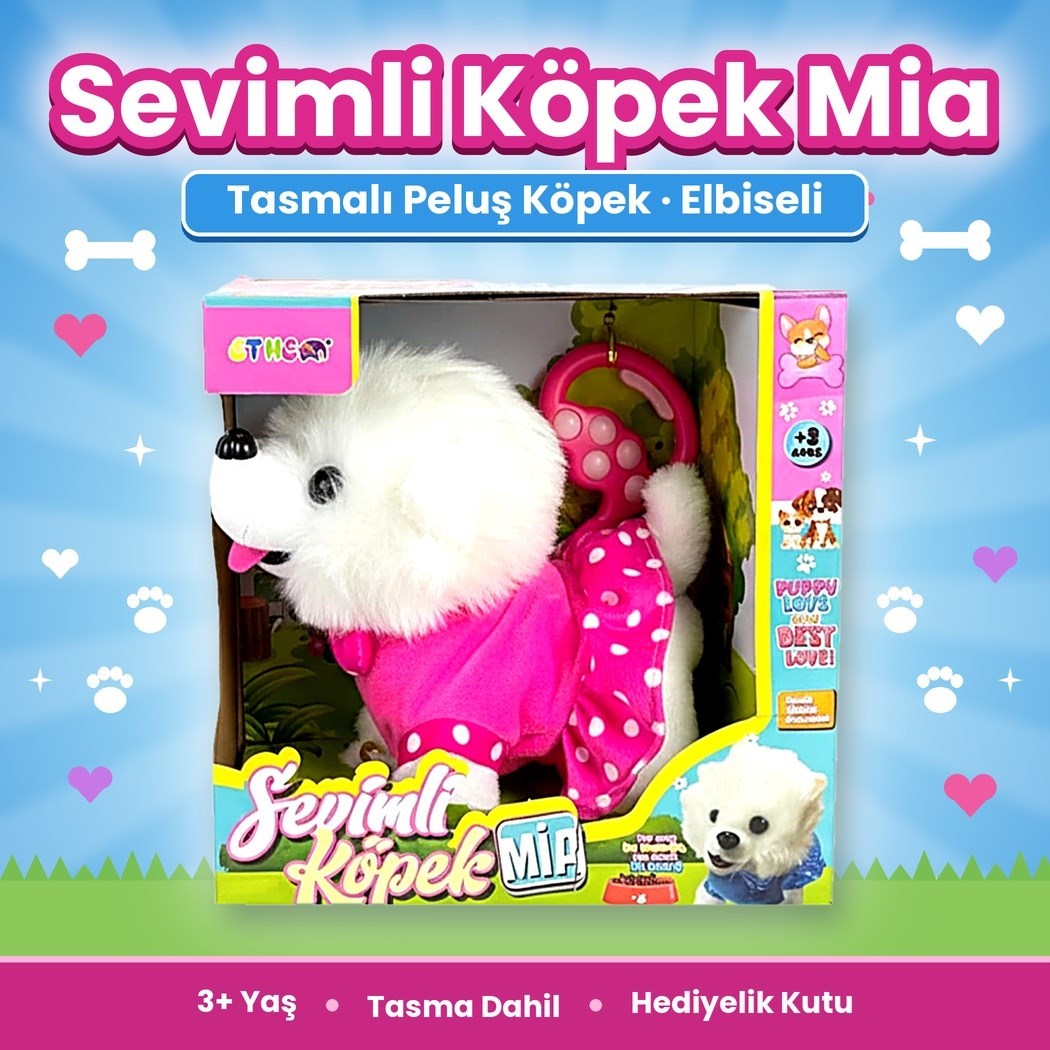 Tasmalı DOG-001 Sesli Sevimli Mia Kedi Kumandalı