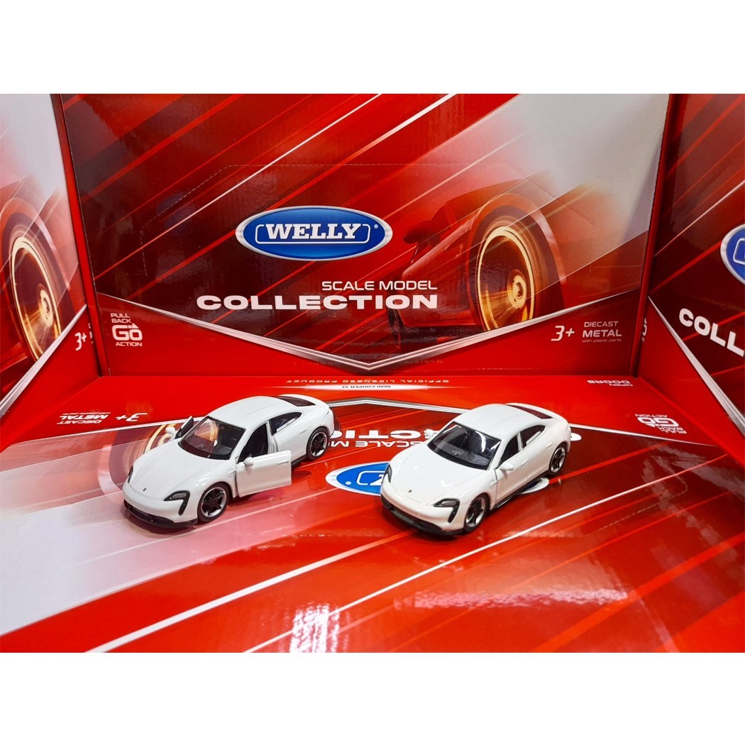 Welly 797D Metal Çek Bırak Porsche Taycan 1:32