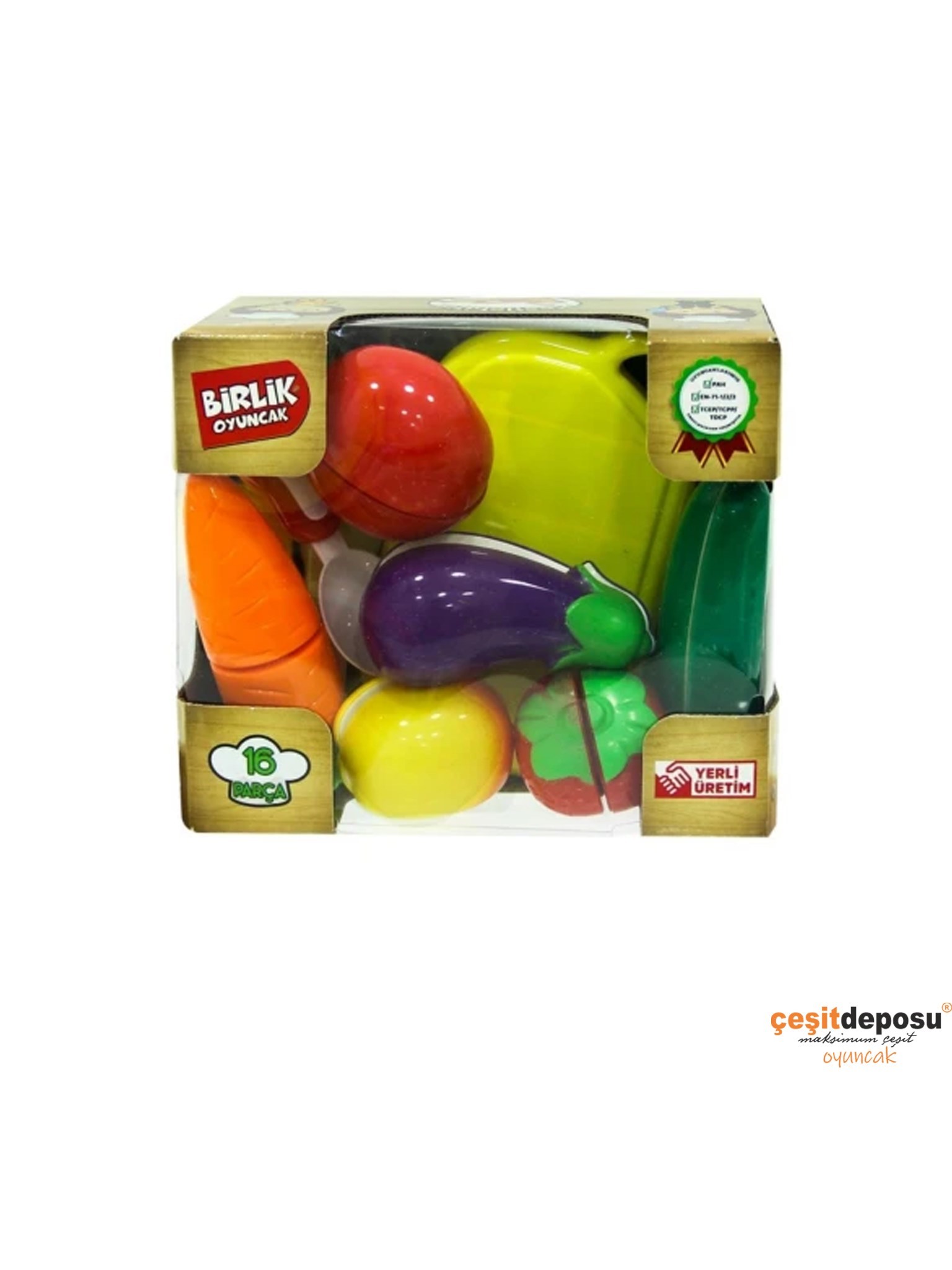URT007-KTL1AB Kesilebilen Meyve-Sebze 16pcs