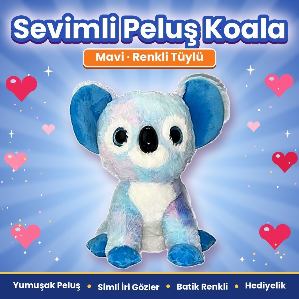 Halley 63042 Peluş 30cm Renkli Koala
