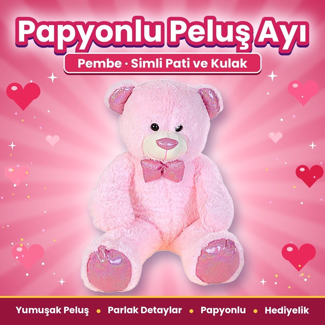 Halley 62710 Peluş 100cm Uzun Parlak Ayı
