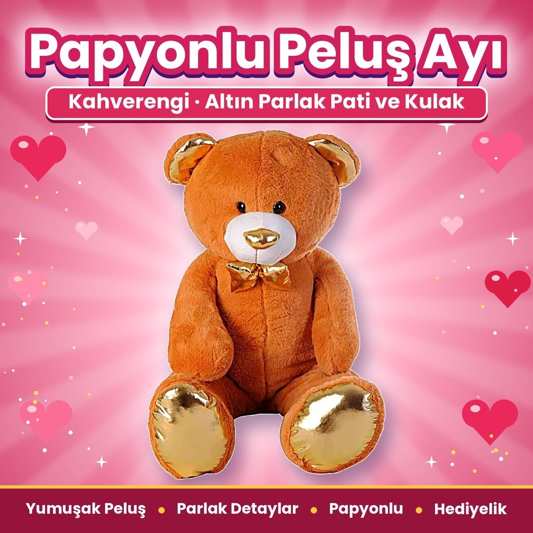 Halley 62710 Peluş 100cm Uzun Parlak Ayı