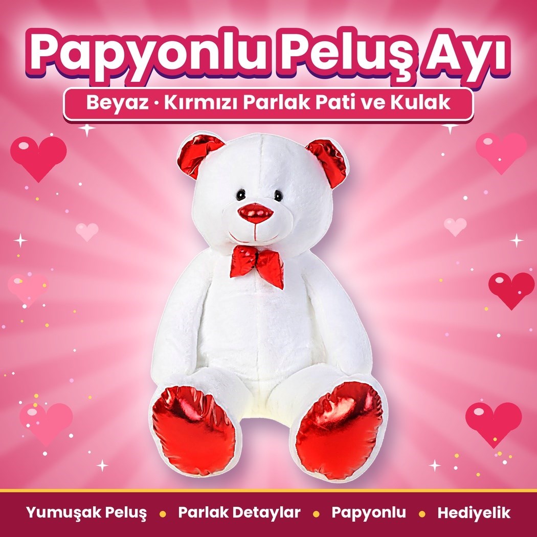 Halley 62710 Peluş 100cm Uzun Parlak Ayı