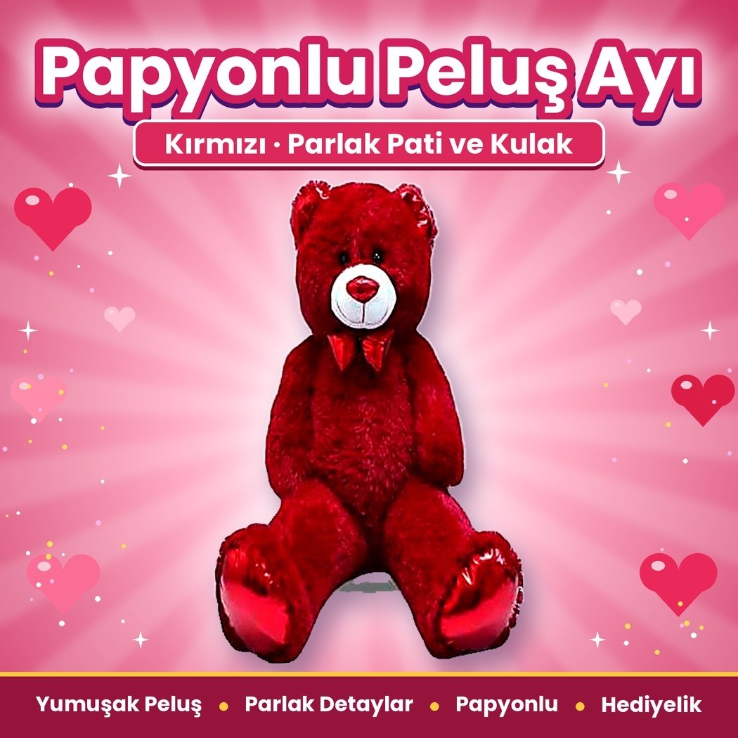 Halley 62710 Peluş 100cm Uzun Parlak Ayı
