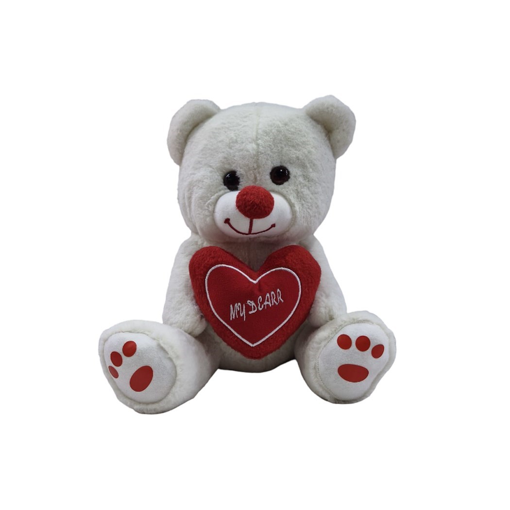 Peluş 30cm Kalpli Ayıcık BC3030