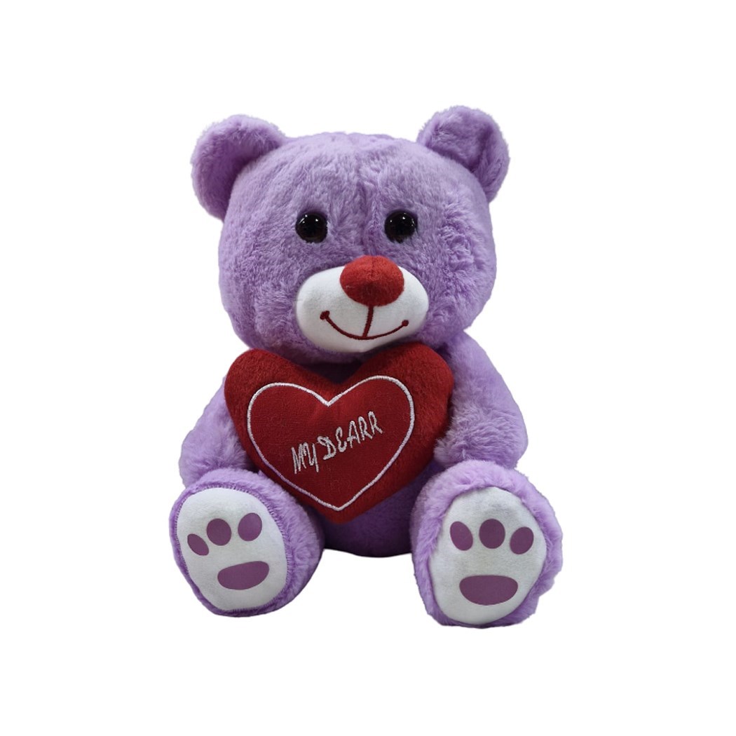 Peluş 30cm Kalpli Ayıcık BC3030