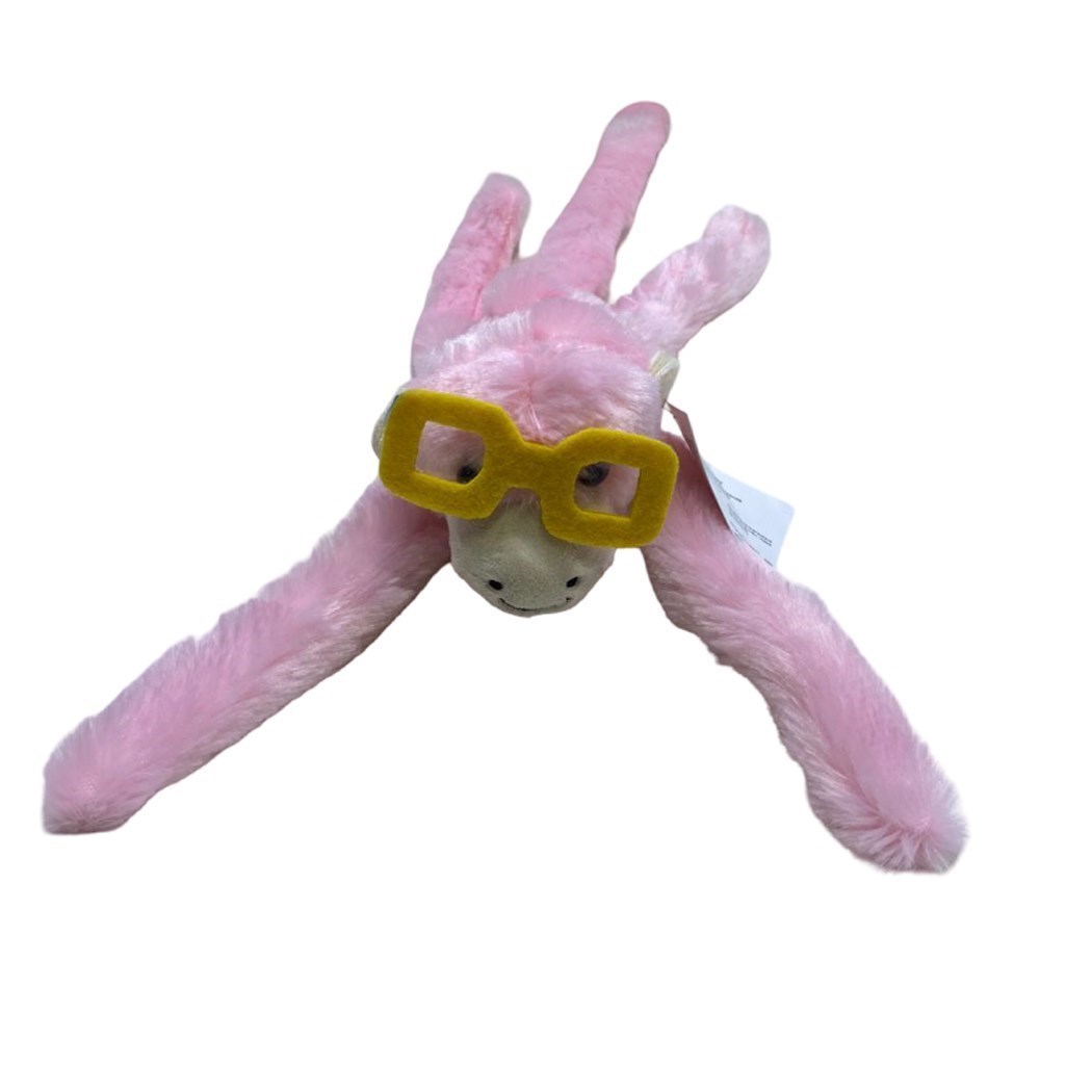 Peluş ETM015 Çığlık Atan Gözlüklü Maymun 40cm