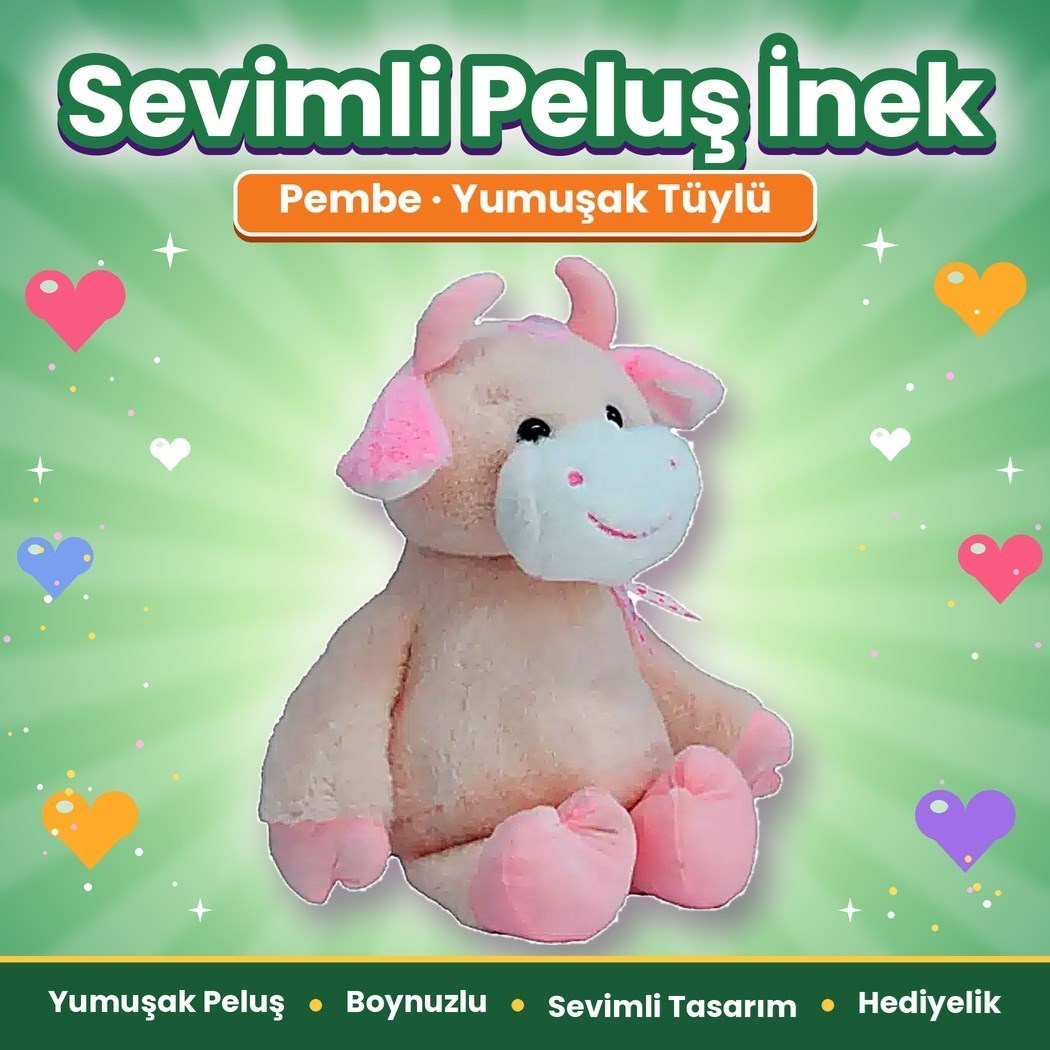 Halley 62466 Peluş 50cm İnek