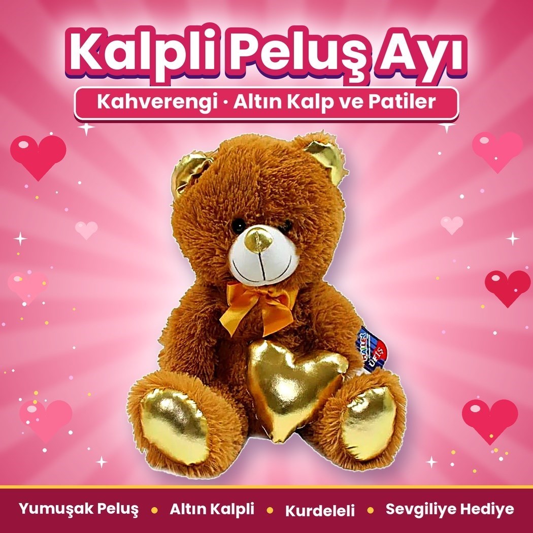 Halley 50232 Peluş 40cm Kalpli Ayı