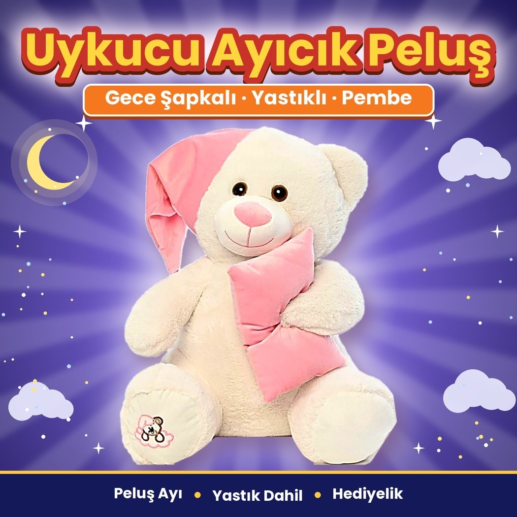 Pufu 05003 Peluş 35cm Uyku Dostum Ayıcık