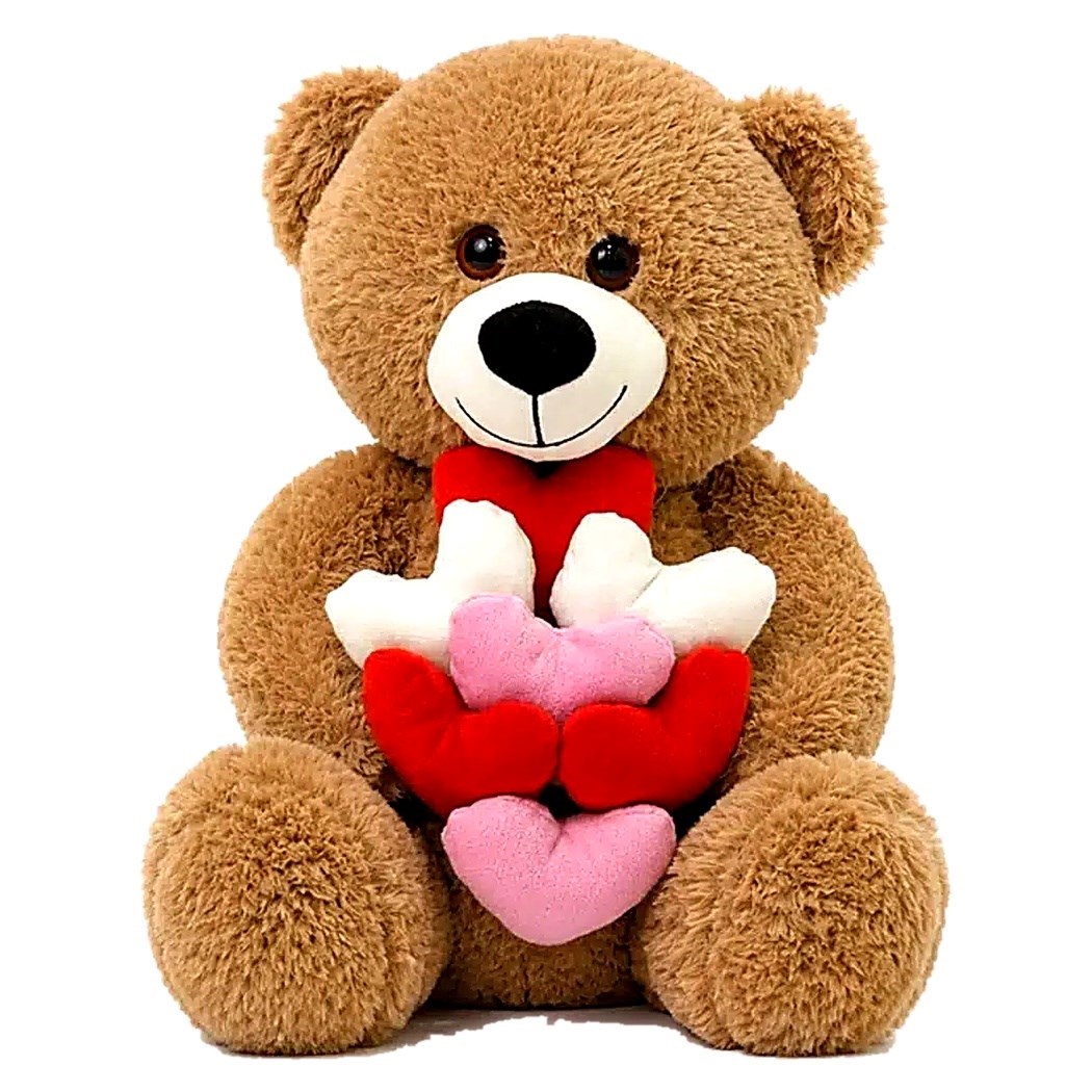 Pufu 04050 Peluş 45cm Çok Kalpli Ayıcık