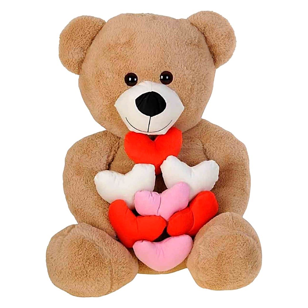 Pufu 04051 Peluş 60cm Çok Kalpli Ayıcık
