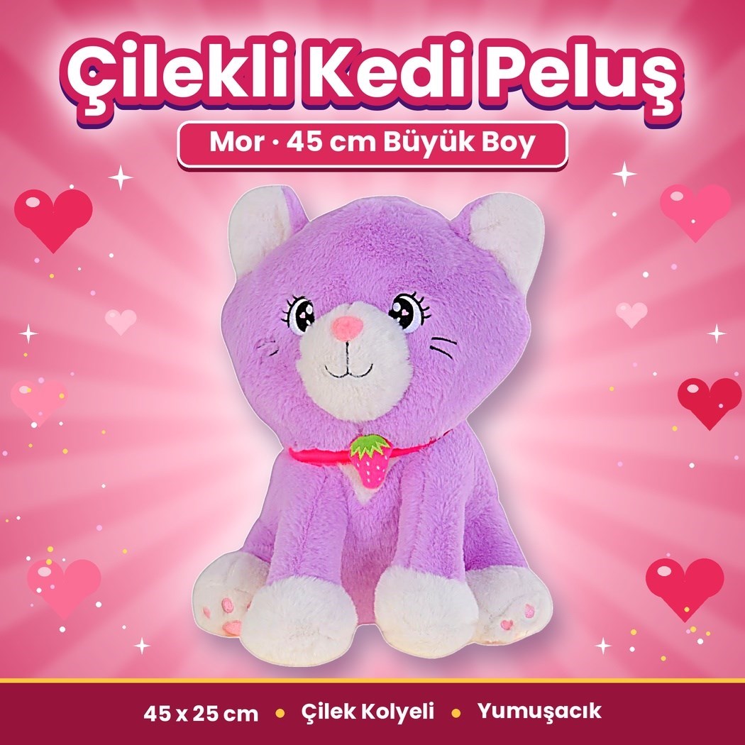 Pufu 04038 Peluş 45cm Kedi