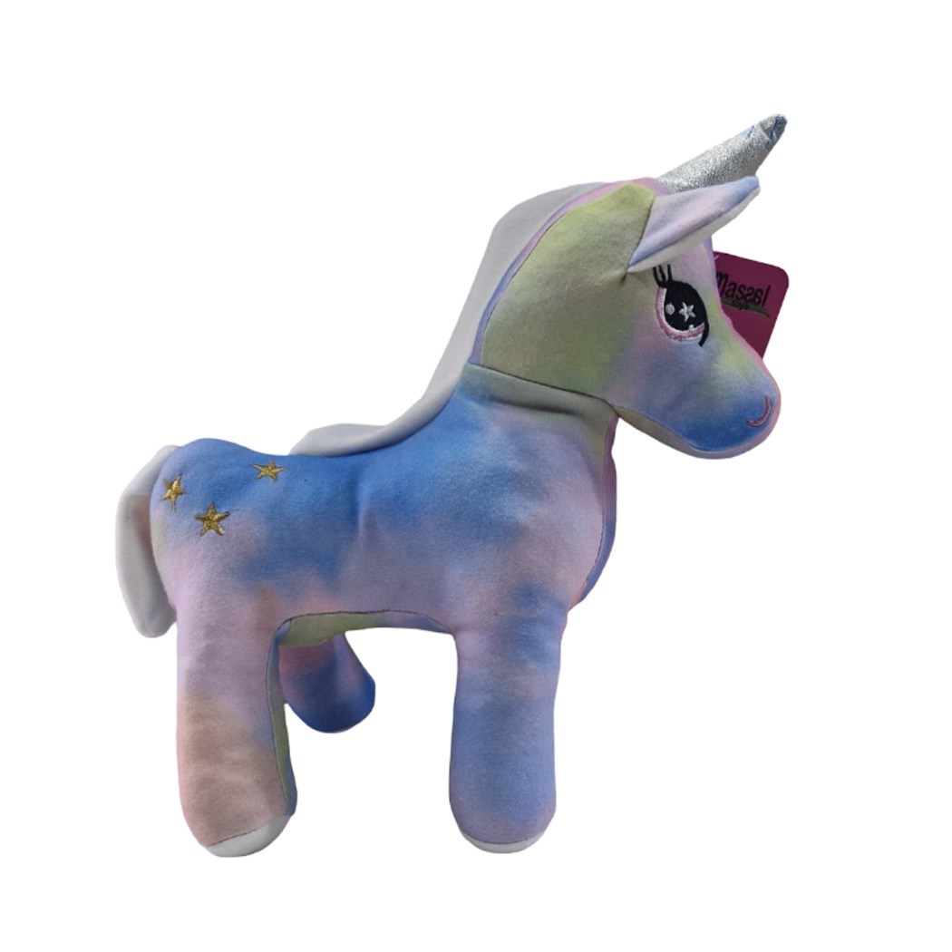 Peluş 30cm Renkli Boynuzlu At