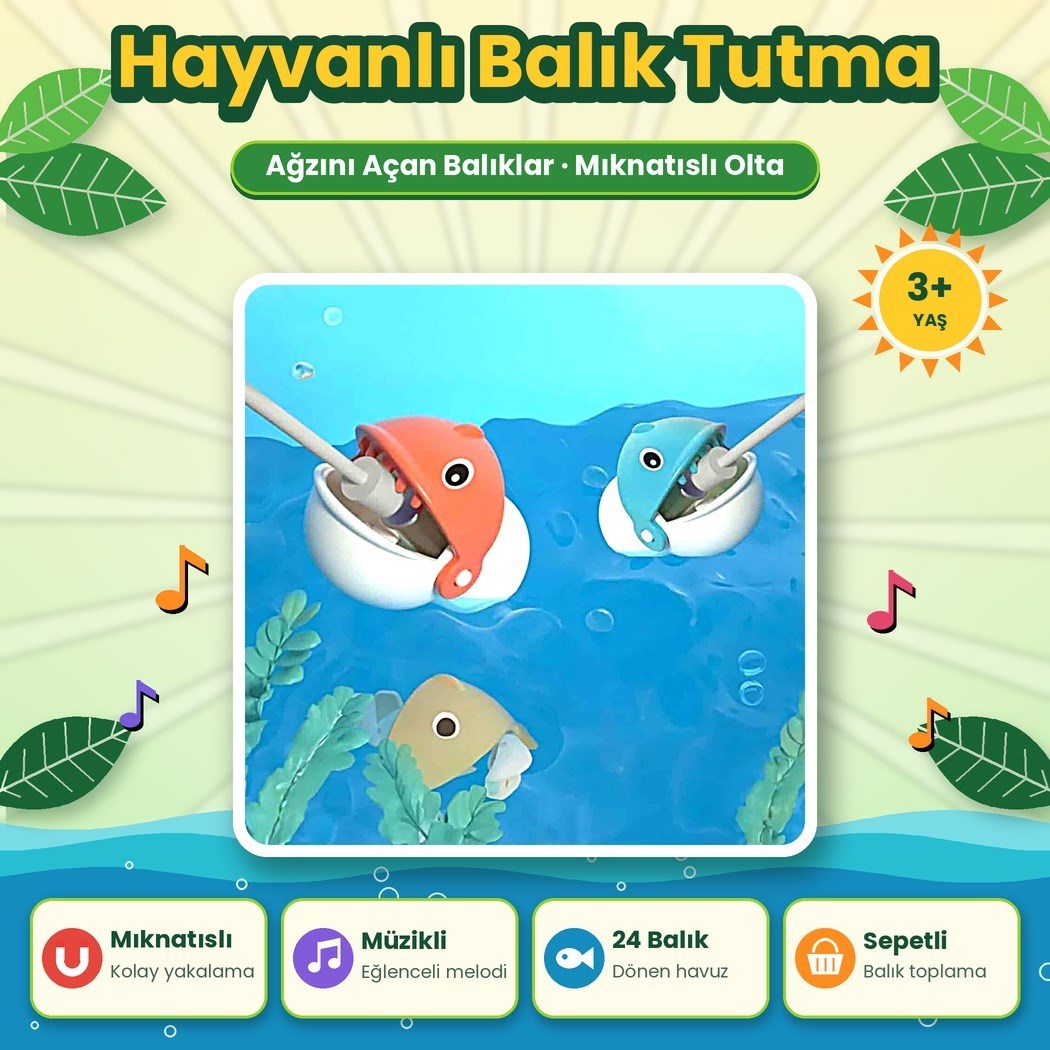 Kayyum 4030 Pilli Hayvanlar Balık Oyunu