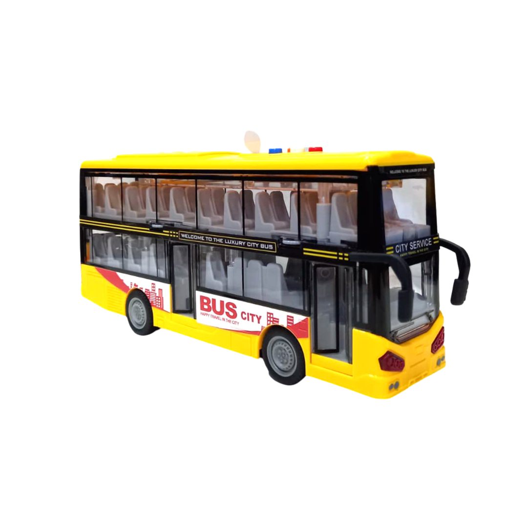 Pilli 798 Işıklı Sesli 2 Katlı Otobüs
