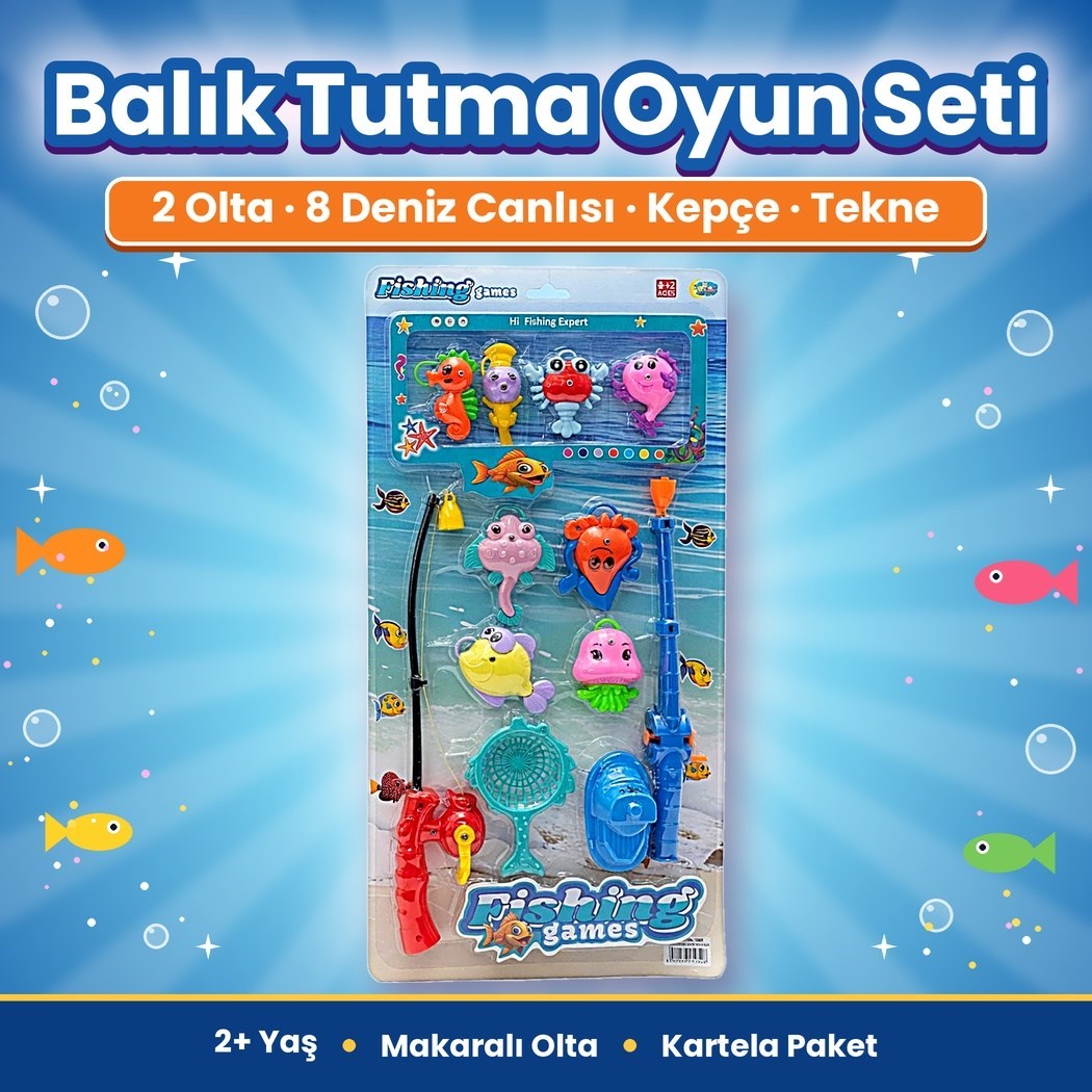 Kartela HL3008 İkili Olta Balık Tutma Oyunu