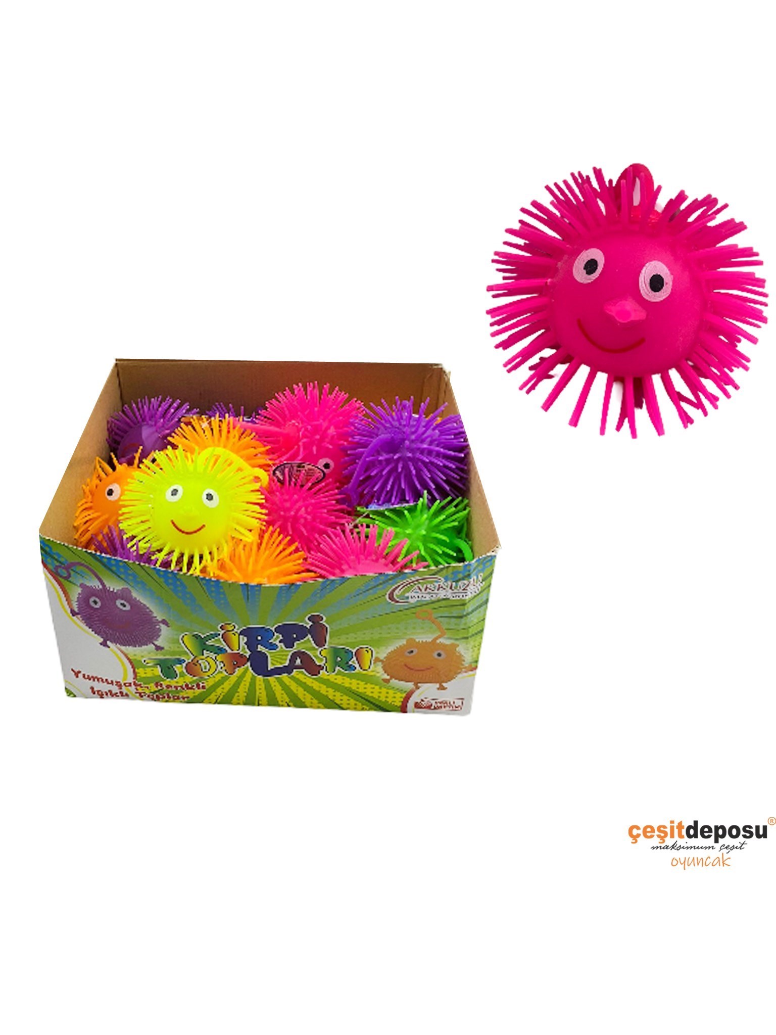Yanıp Sönen 002 Renkli Işıklı Kirpi Top