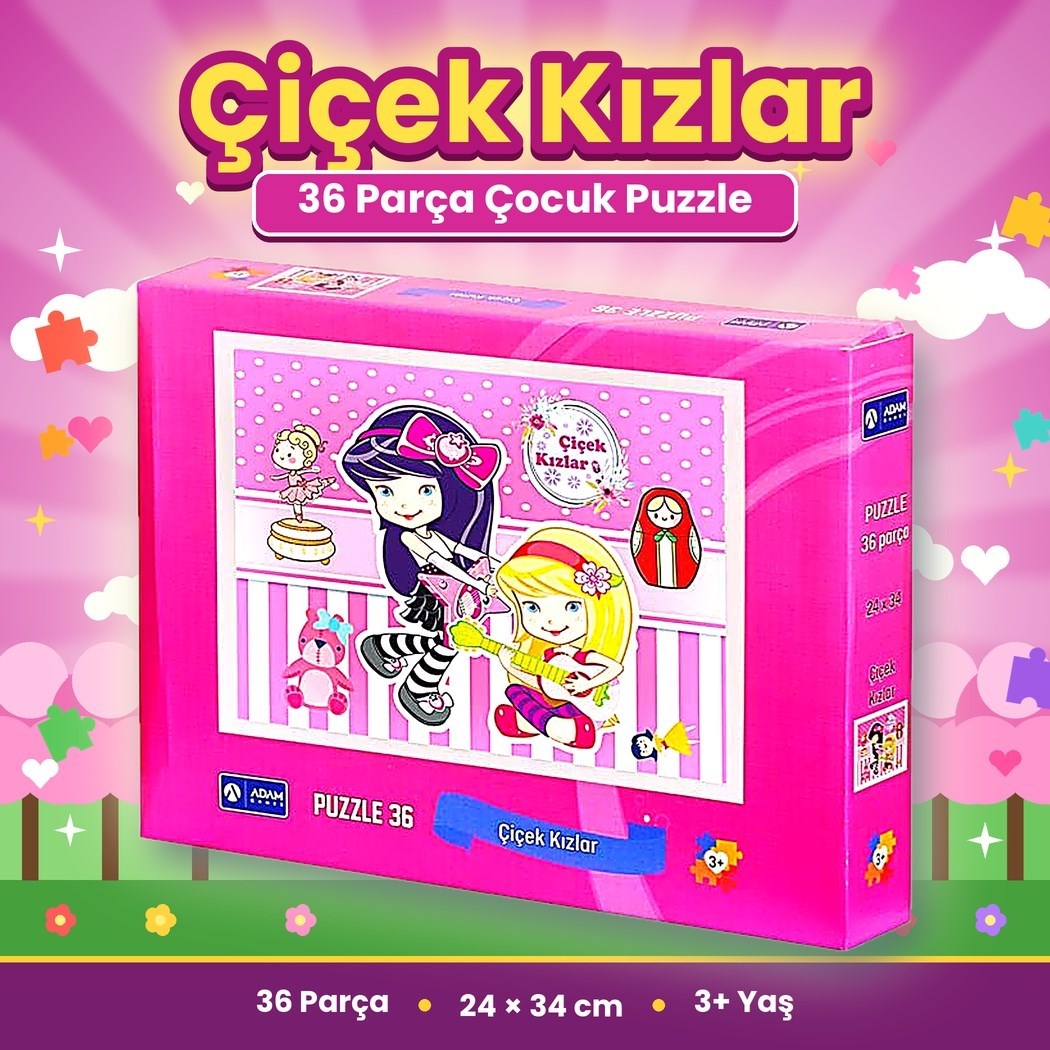 Kutulu Puzzle 24*34cm 36-40-50-70 Parça