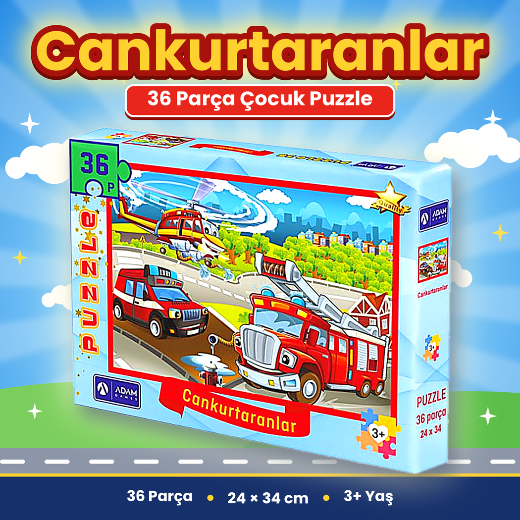 Kutulu Puzzle 24*34cm 36-40-50-70 Parça