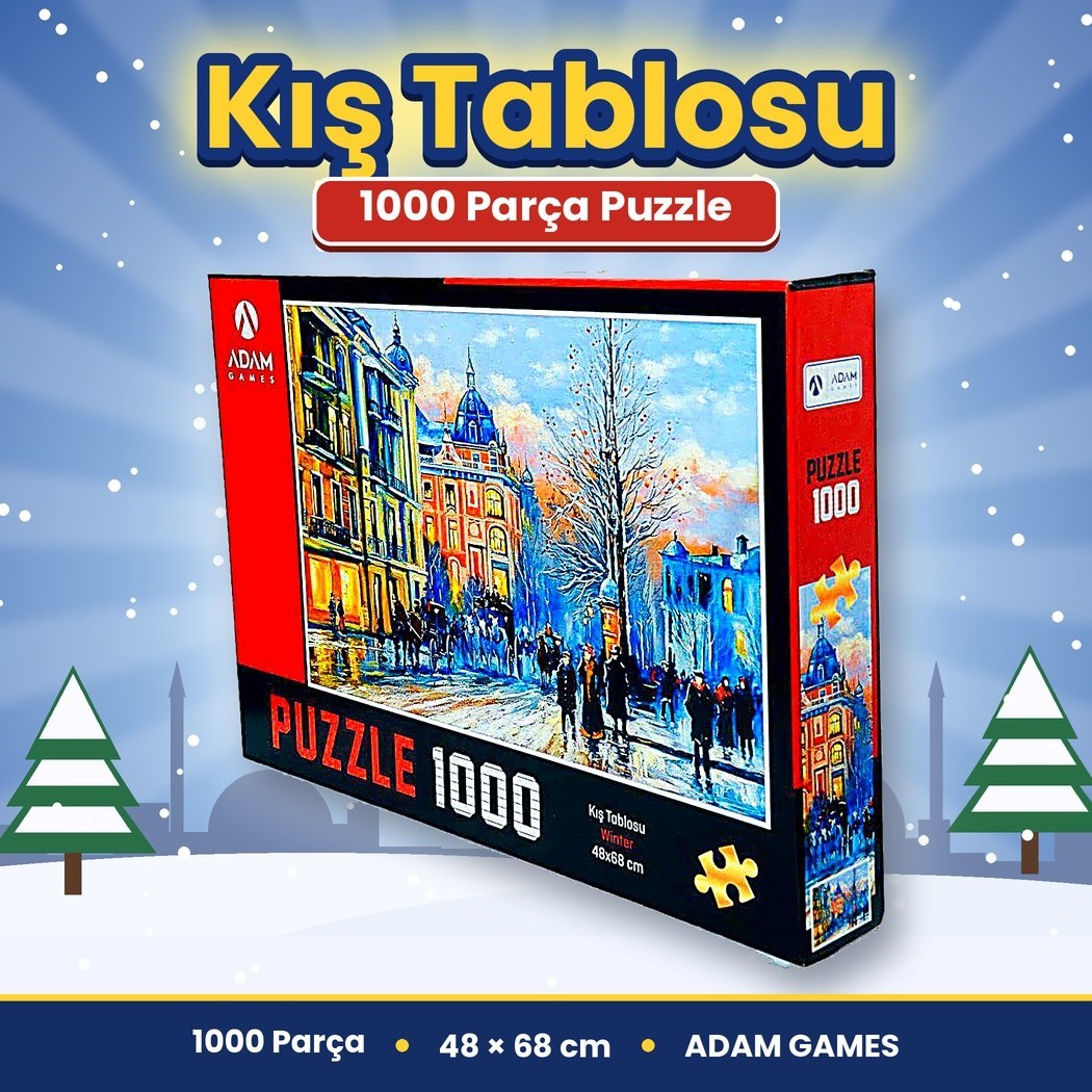 Kutulu Puzzle 48*68cm 1000 Parça