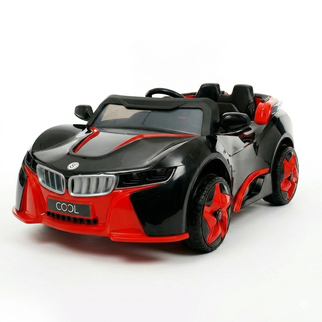 Cool Motors 59787 F8 12V Akülü Araba Siyah/Kırmızı