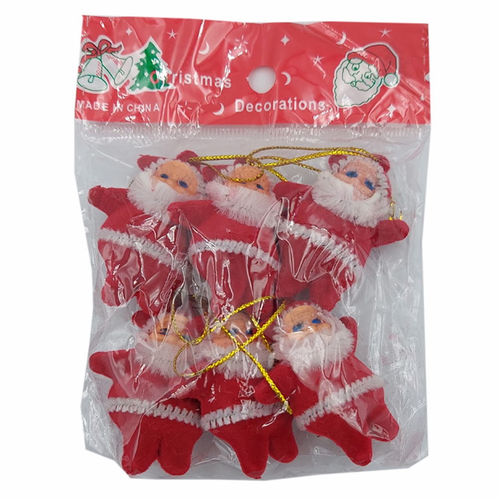 AĞAÇ SÜSÜ NOEL BABA 6LI 