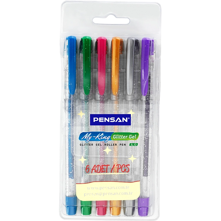 Pensan My-King Simli 6402 Jel Kalem 6’Lı SeT 