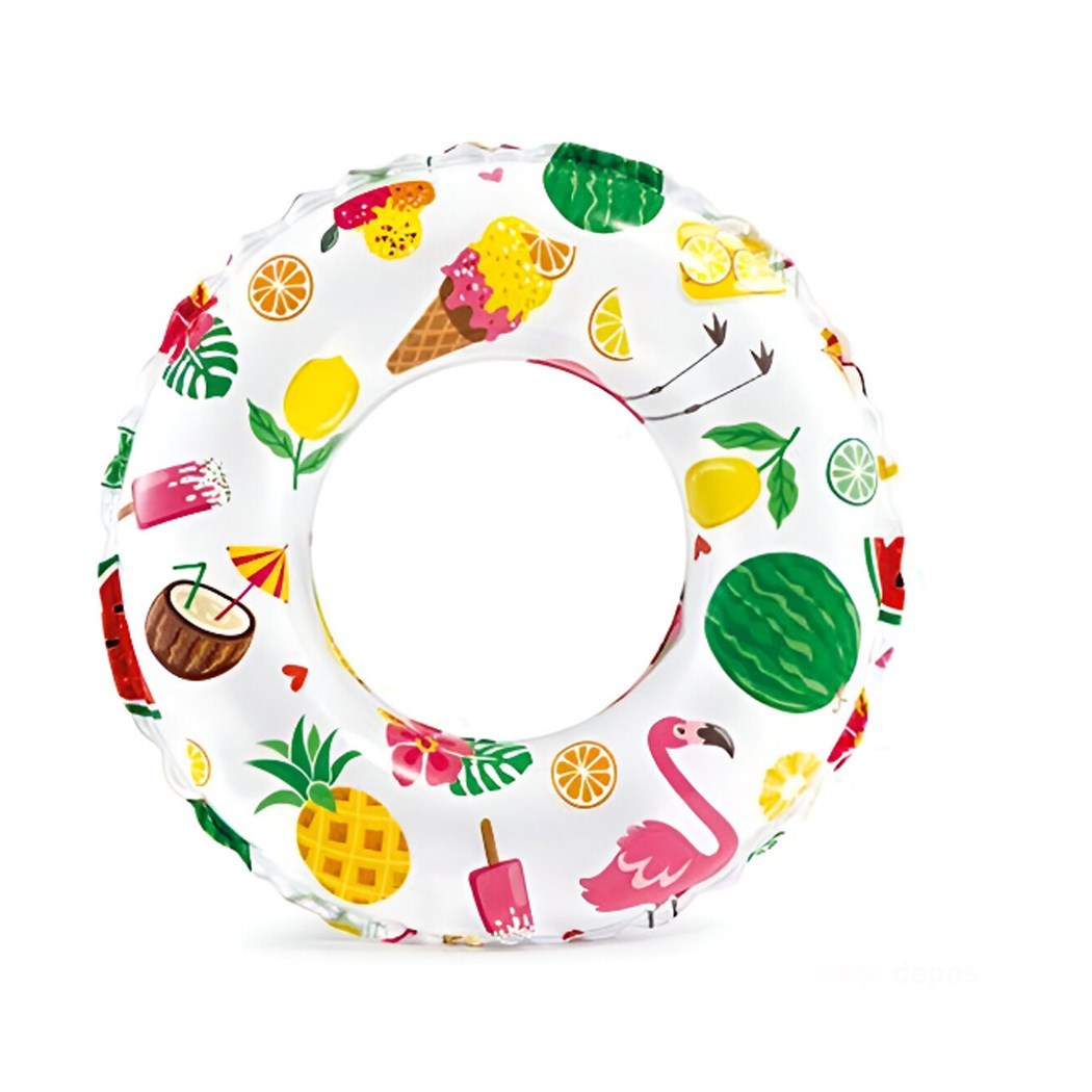 İntex 59230NP Desenli Simit 51cm