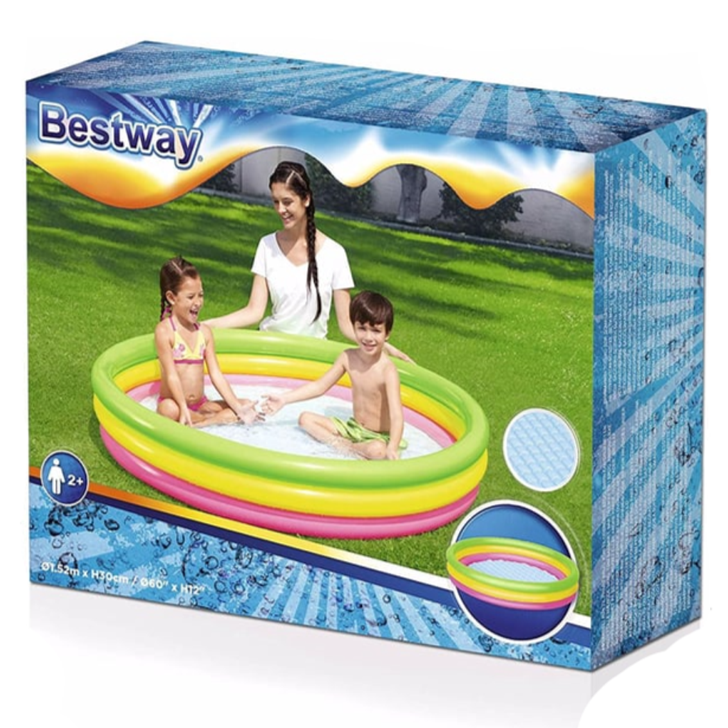 Bestway 51103 Havuz 3 Bölmeli 152*30cm Şişen Zemin
