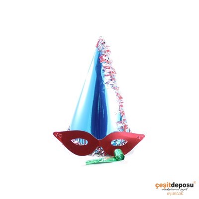 Yılbaşı Karton Kukuleta-Katyon Set 3pcs