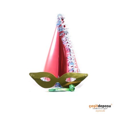 Yılbaşı Karton Kukuleta-Katyon Set 3pcs