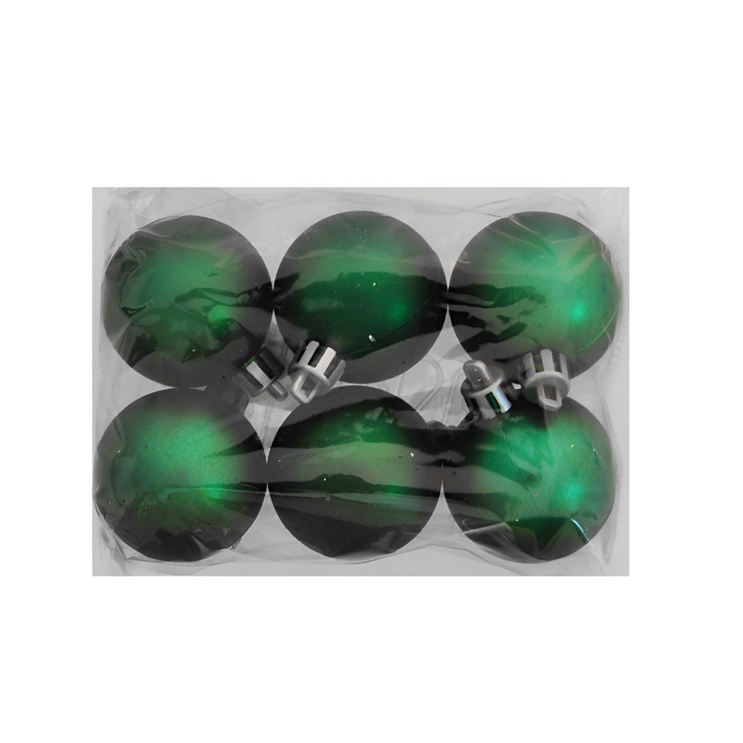 Yılbaşı 20069099 Mat Yeşil 4cm Ağaç Topu 6lı