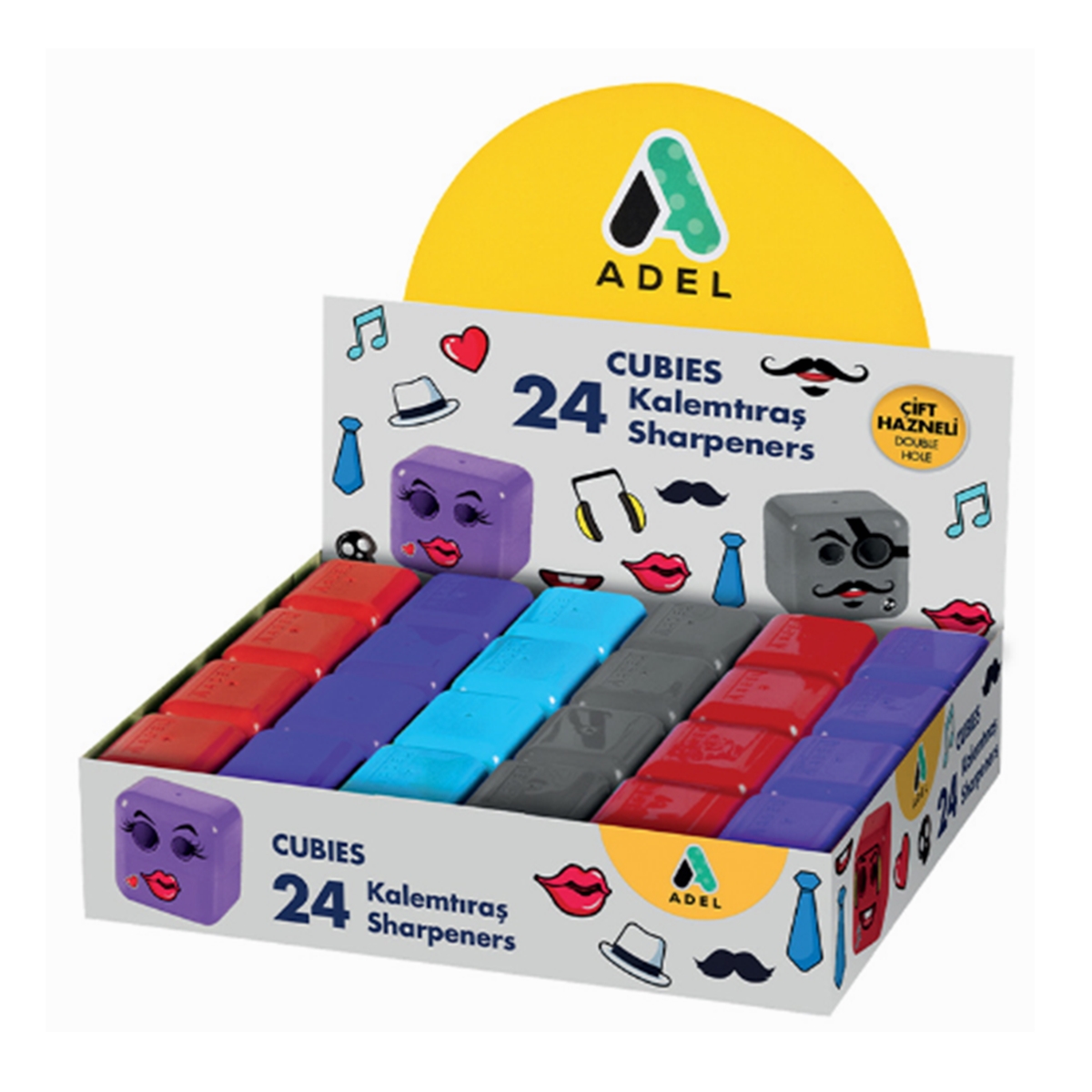 Adel Cubies Kalemtraş Shapes 1 Adet